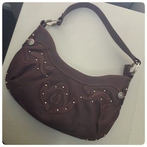 Via Spiga Brown Leather Shoulder Bag